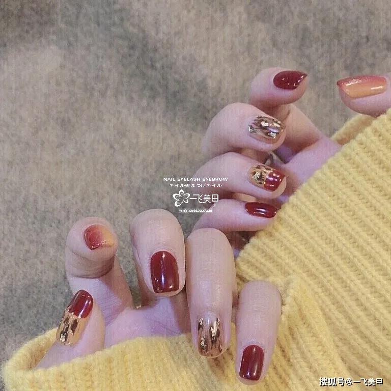 精選日式豹紋美甲，超好看