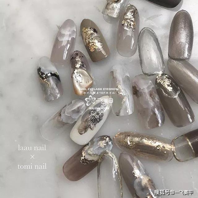 小眾而又顯高級的日系澀味美甲
