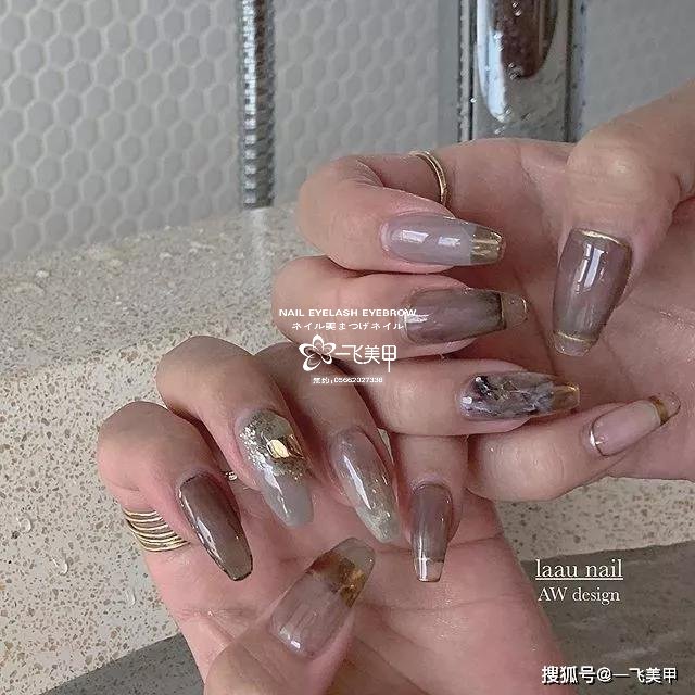 小眾而又顯高級的日系澀味美甲