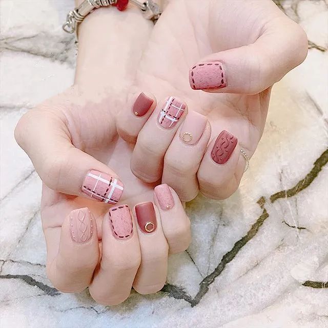 治愈系風格美甲，也是最適合冬天的4款美甲！