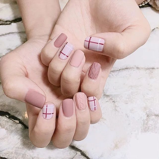治愈系風格美甲，也是最適合冬天的4款美甲！