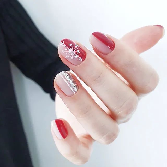 冬季做款雪花美甲，超應景~